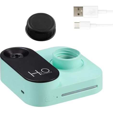 Humidificateur de chambre - ABS, silicone 10x10x3 cm 1200mAh Fabricant d'humidité silencieuse en forme de caméra Humidificateur à froid avec bouteille d'eau avec arrêt automate (1/4)