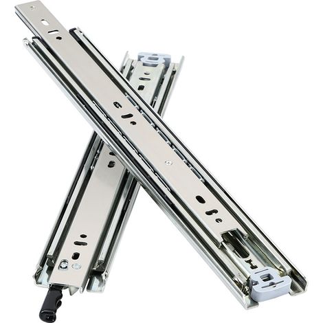 Glissiere Pour Tiroir Charge Lourde 300 mm Avec Serrure Pour Camping Car & Van Latéral Coulisse de Tiroir Sortie Totale Rail Coulissant Glissière a Bille Charge max 68 kg 1 Paire(2 pièces)