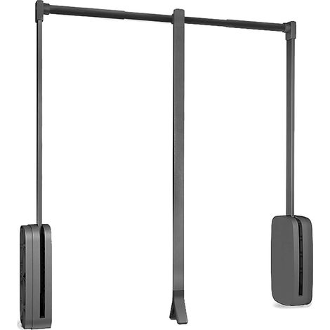 Penderie rabattable pour armoire Sling, 830-1150mm, Titane, Acier et Plastique. (1/5)