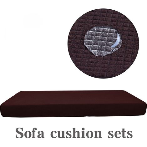 Housse De Coussin De Canapé - Imperméable - Extensible - Pour 1 À 4 Places - Polyester - Lavable En Machine (1/3)