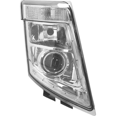 PROIETTORE DESTRO MANUALE HID BASE CROMATA SENZA CENTRALINA XENON SENZA LAMPADINA (H7-D2S-PY21W-LED) - VOLVO - FH3 - 21035644 - 21323113