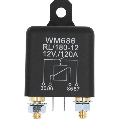 Relais solénoïde de démarreur en cuivre et ABS, remplacement de voiture 12VDC 120A