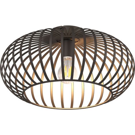 Globo - plafoniera - MAX - marrone - metallo - Ø 40cm - E27 -