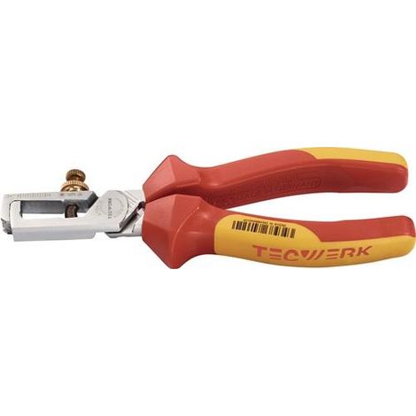 TECWERK Abisolierzange L.160mm VDE verchr.Mehrkomp.-Hüllen m.Öffnungsf.TECWERK