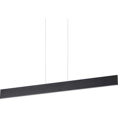 Sospensione Industrial-Minimal Desk Metallo Nero Led 32W 3000K Luce Calda (1/2)