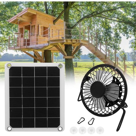Ventilateur d'extérieur à énergie solaire pour poulailler, panneau photovoltaïque solaire de 10 W. (1/5)