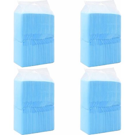 Empapadores para mascota 400 unidades 90x60 cm textil no tejido vidaXL