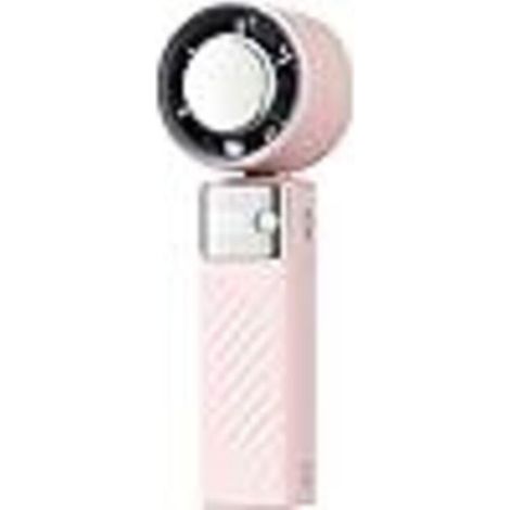 Filiyano-Ventilateur portable. 4000 mAh. Ventilateur turbine compact et silencieux à vitesse réglable (1 à 199 niveaux, rose). (1/5)