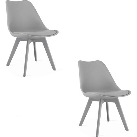 Mark Stuhl - grau / graue Beine x 2 (1/5)