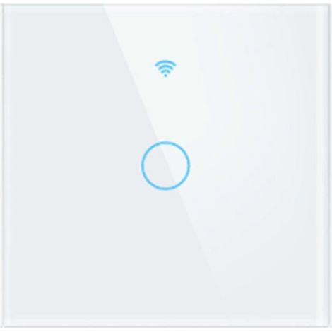 Applique murale tactile intelligente sans fil WiFi RF 433 MHz avec bouton interrupteur 220 V (1, 2, 3 ou 4 modules) (1/4)