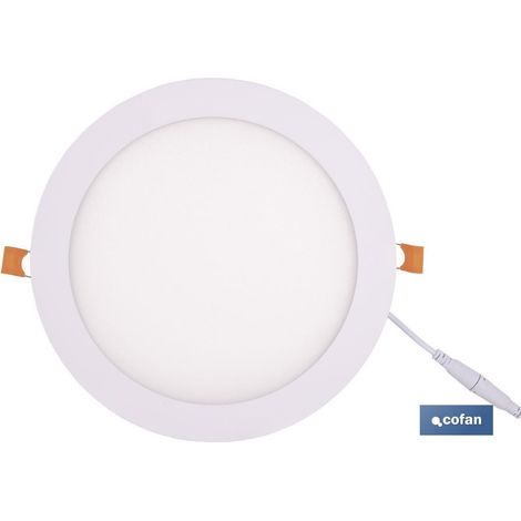 Downlight empotrable blanco SMD 18 W 1800 LM Ø220 mm 3CCT