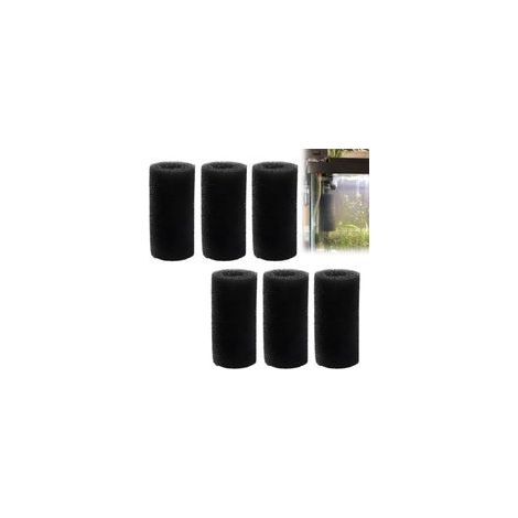 6 Pièces Filtre à Mousse Préfiltre pour Aquarium Accessoires de Filtration pour Aquarium Protège Contre l'Aspiration Accidentelle de Petits Poissons et Crevettes (80x40mm)