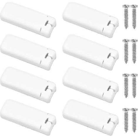 Lot de 8 pièces de rechange pour stores plissés, supports de serrage, sabots de serrage pour stores plissés à tension, avec support adhésif g20241698301 (1/5)