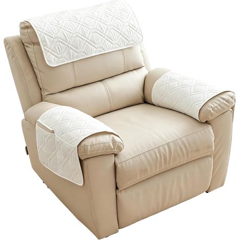 Housse Accoudoir Canapé, Housse de Fauteuil 1 Place Canapé Appuie-Tête, Couvre Canape avec Accoudoirs, Protection de Canape-de Bras Lavable pour Sofa, Fauteuil (1/5)