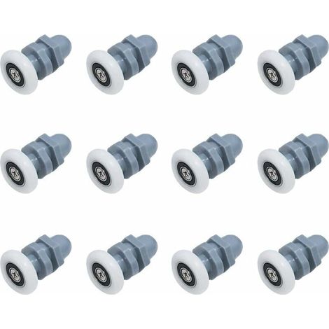 12 Piezas Ruedas para Puertas de Ducha, Ruedas para Puertas de Ducha, Ruedas para Puertas Correderas, Ruedas Inferiores, Ruedas para Puertas de Ducha, Ruedas para Puertas de Ducha, Ruedas para Puertas