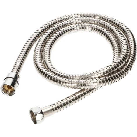 Flexible de douche de 175 cm avec émerillon en acier inoxydable et protection anti-torsion (1/5)