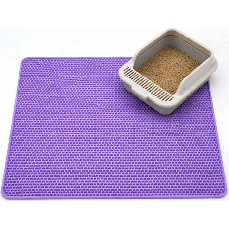 Tapis anti-sable pour bac à litière double couche épaissi modèle 22 (1/5)