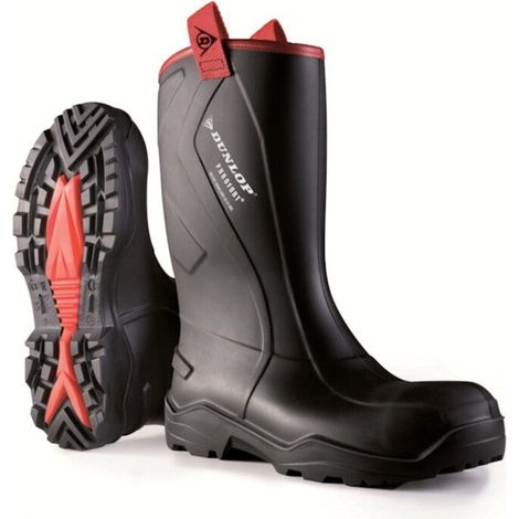 [NEUWERTIG] B-Ware Dunlop Stiefel Arbeit Sicherheitsschuh Purofort+ Rugged S5 Größe 49-50 schwarz (1/2)
