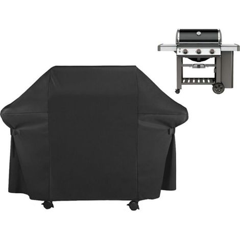 Housse Barbecue , Barbecue Bâche de Protection , 152x76x122cm 420D Oxford Bâche de Protection BBQ Couverture de Gril Anti-UV/Anti-l'eau/Anti-l'humidité Imperméable Extérieur Barbuae Grill pour Weber B