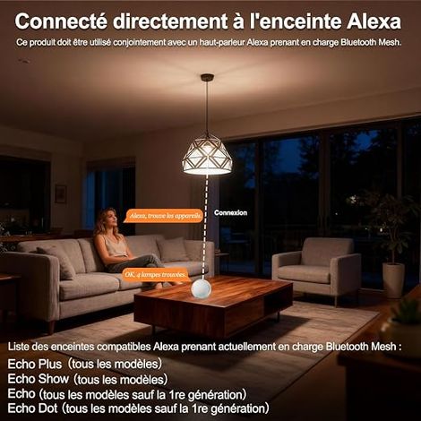 G120 LED E27 Ampoule Globe Bluetooth 15W Φ 120mm Changement de Couleur Température de Couleur 2700K - 6000K 150W Équivalent (1/3)