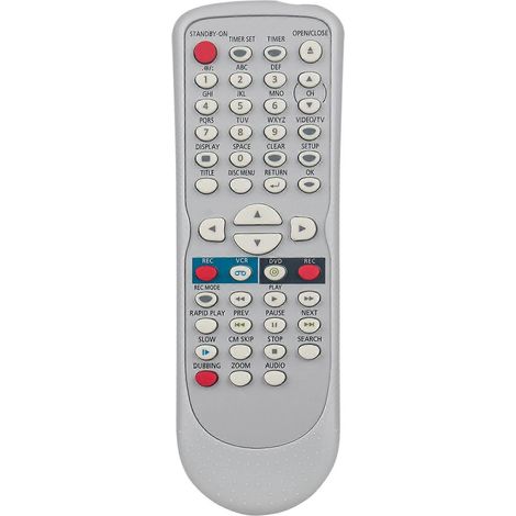 NB654 Ersatzfernbedienung für Videorecorder/DVD-Player (1/5)