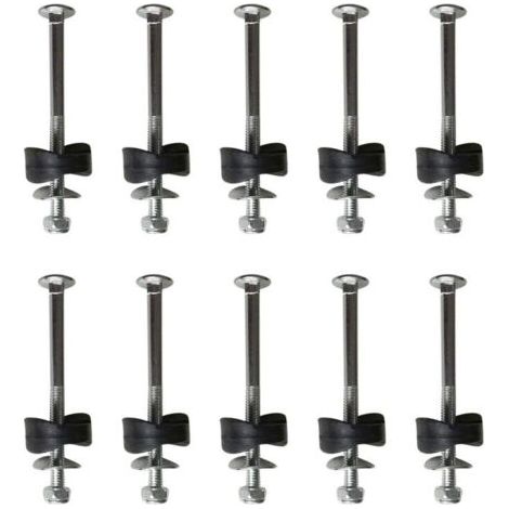 royaluxe-Lot de 10 Accessoires pour Trampoline pour Piquets de Trampolines Entretoises de Trampoline vis pour Fixation du Trampoline