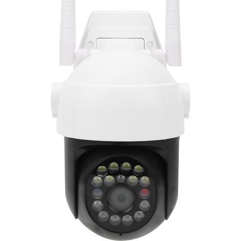 Caméra dôme Wi-Fi 1080p avec vision nocturne, fonction PTZ et 17 LED pour la surveillance extérieure et la sécurité domestique. Prise 110-220 V. (1/5)