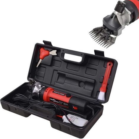 1000W Tondeuse Electrique Mouton,Tondeuse à Moutons Machine avec 6 Vitesses Réglables,Machine de Cisaillement Professionnelle pour Tondeuse Animaux Laine Chèvre,avec Étui de Transport (Rouge) (1/5)