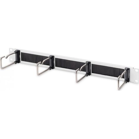 Kabelrangierpanel StahlbügelnBürstenleiste 19` 1HE