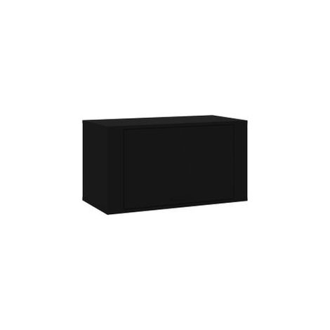 Armoire à chaussures murale Noir 70x35x38 Bois d'ingénierie (1/5)
