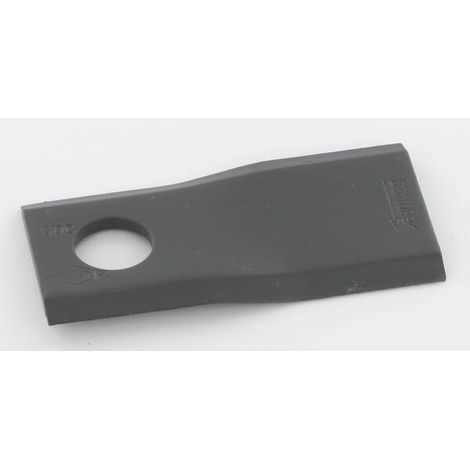 Cuchilla derecha para cortacésped rotativo de 105x48x4,3 mm con orificio de Ø 20 mm, redonda, compatible con Kuhn K6801420.