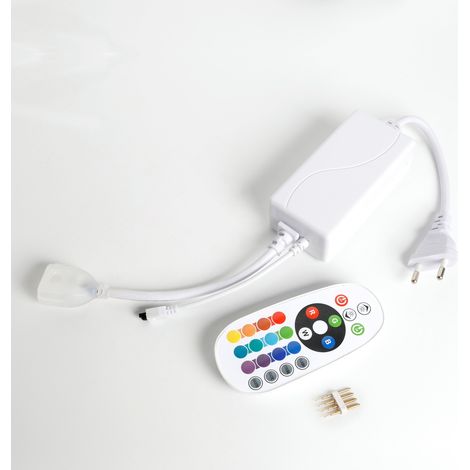 Controller per Striscia LED Neon Regolabile 220V RGB SFLEX8 con Telecomando IR RGB