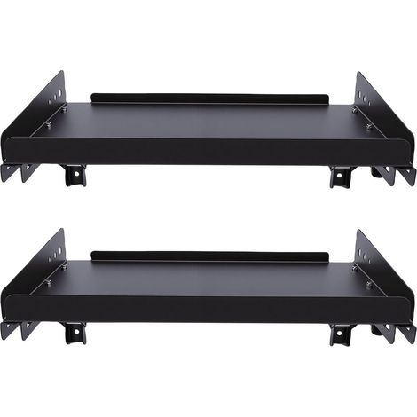 Folding Garage Storage Rack, Heavy Duty 100 lb Load Capacity, Steel Wall Mounted Shelf, Space Saving, with All Necessary Screws, for Garage, Workshop (1/5)