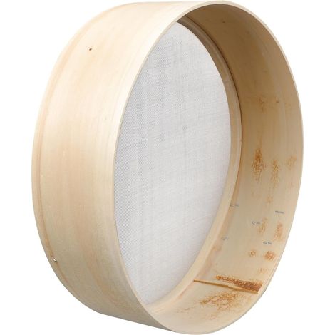 Tamis à Farine 60 Mesh Bois 27 CM Diamètre Cuisine Maison et Filtrage de Lait de Soja (1/5)