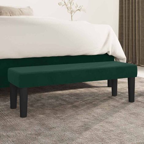 vidaXL Banc Vert foncé 100x30x30 cm Velours (1/3)