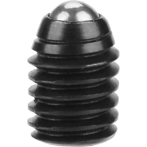 Zoternen Lot de 10 pistons à billes et ressorts à billes, filetage M6, acier au carbone de haute qualité, avec douille hexagonale (M6 x 10 (10 pièces)) (1/5)
