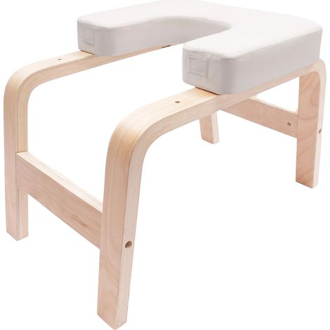 Tabouret de tête en yoga, capacité de 200 kg, polyvalent et durable, Beige (1/2)