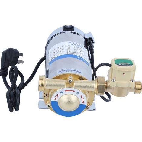 Pompe de surpression automatique pour lave-linge/douche domestique avec interrupteur de contrôle de l'eau 150 W (1/5)