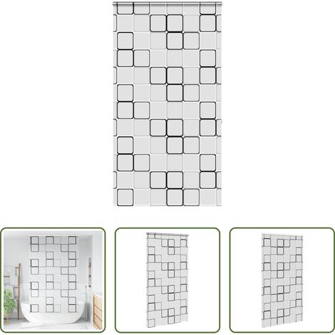 vidaXL Intimité salle de bain - Store enrouleur de douche avec cassette largeur du tissu 116 cm (1/5)