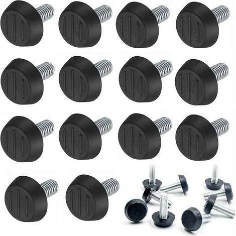 Lot de 40 Pieds de nivellement pour Meubles,nivellement réglables pour Meubles,Pieds de nivellement à vis, Base Ronde, vis pour Pieds de Chaise, Protection de Sol (1/5)