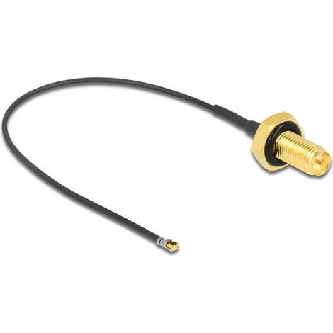 Delock cable de antena rp-sma hembra am einbau a mhf® 4l lk macho 1.37 10 cm (1/3)
