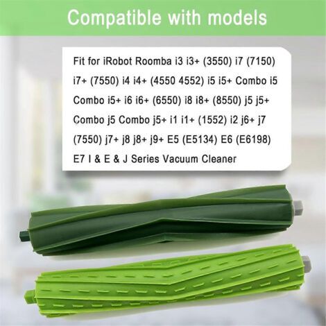 NALOOKAMIC Brosse à rouleau pour IRobot Roomba I3 I7 E5 J7 I4 I7 + I3 + I4 + I5 I5 + Combo I5 E6 E7 E & I & J Series Vac (1/4)