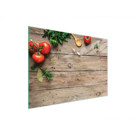 Planche à découper en verre 40x30 bois (1/5)