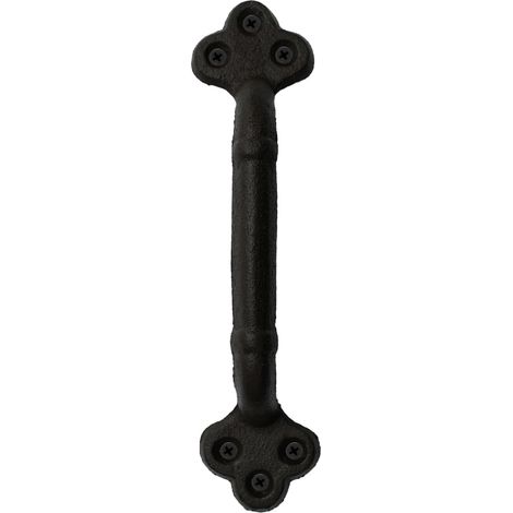 Poignée de Porte Extérieur, Poignée de Porte Intérieure Vintage Classique, Poignée Porte de Garage, Poignée de Meuble en Fonte Robuste pour Portes en Bois et Armoires (1/5)