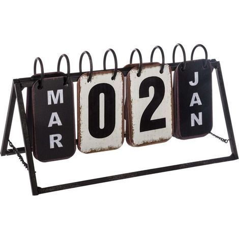 Vintage-Metallkalender, 27 cm breit – Atmosphera Inneneinrichtung (1/4)