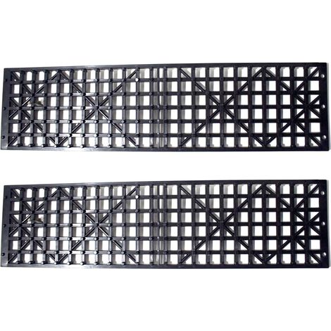 Lot de 2 plaques de traction pour pneus de voiture - Pliable - Antidérapant - Chaîne de neige antidérapante - Chaînes antidérapantes pour véhicules - Attaches coincées - Long support automobile ou (1/5)