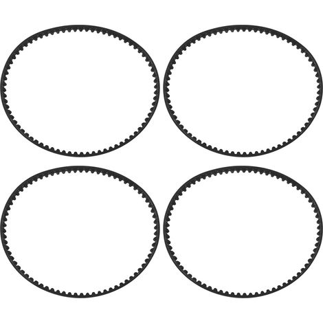 4 courroies de distribution Endless Rubber HTD 225-3M-6 75T, pas de 225 mm x largeur de 6 mm, courroies d'entraînement synchrones pour poulie (1/5)