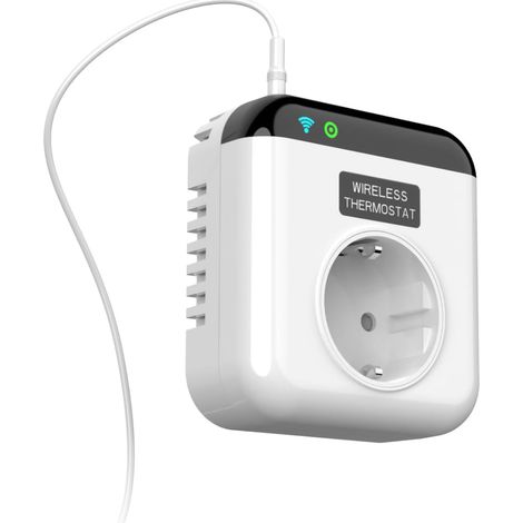 Prise Thermostatique,Prise Thermostatique Intelligente avec Sonde Commande Vocale Thermostat Intelligent 230VAC (1/5)