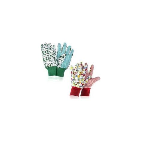 gants de jardinage pour femmes deux paires de gants de jardinage joliment imprimés gants antidérapants pour la plantation de jardin, la taille ou les tâches ménagères (1/5)