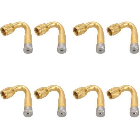 Tyre Valve Extenders 45 Degree Elbows for Easy Inflating (2pcs x 4) (1/5)